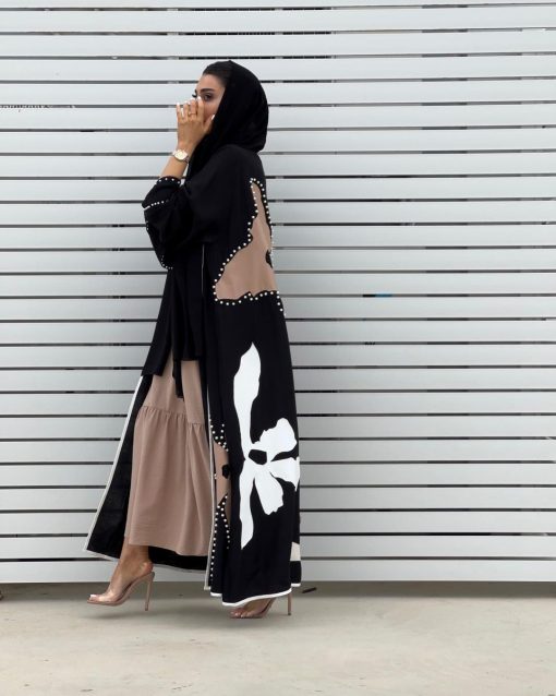Cotton Flower Abaya