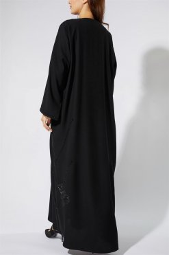 NS 2022 BLK 3002 3 Luxe Black Abaya