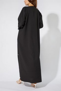 Ns 2021 GRN 3041 3 Modern Black Abaya