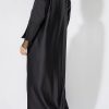 Satin Abaya with Mesh
