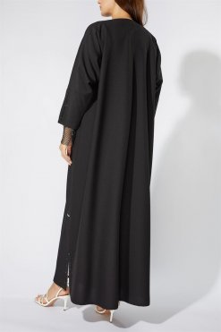 NS 2018 BLK 3024 4 Abaya with Mesh
