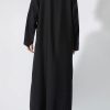 NS 2017 BLK 3002 1 Classic Posh Abaya Black