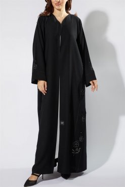 NS 2014 BLK 3002 3 Classic Cut Abaya
