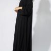 Black CHIFFON Abaya