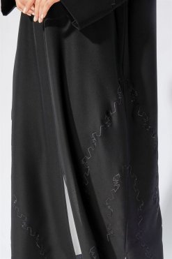 Jet Black Abaya 7 NS 2002 BLK 3002 4 Jet Black Abaya