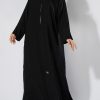 Jet Black Abaya