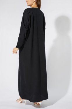 NS 2000 BLK 3078 4 Classic Abaya