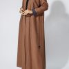 Brown CREPE Abaya