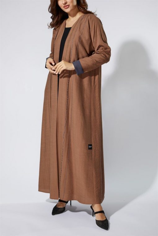 Brown CREPE Abaya