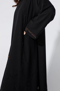 Black CHIFFON Abaya 7 NS 1949 BLK 3047 4 Black CHIFFON Abaya