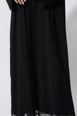 Black CHIFFON Abaya 6 NS 1949 BLK 3047 3 Black CHIFFON Abaya