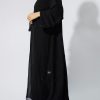 NS 1949 BLK 3047 1 Black CHIFFON Abaya