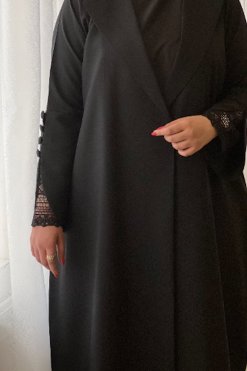 Collared Abaya 5 ABB 22103 3 Collared Abaya