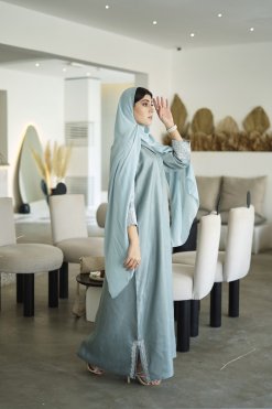 Tulia Colored Abaya 10 HAZ 22110 4 Tulia Colored Abaya