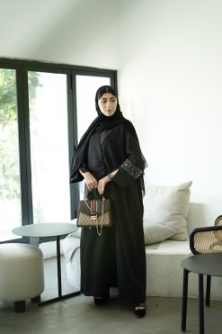 HAZ 22103 6 Hiyaal Black Abaya