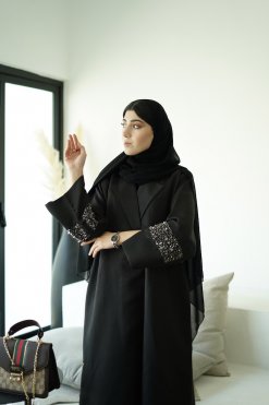 HAZ 22103 4 Hiyaal Black Abaya