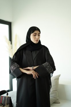 HAZ 22103 3 Hiyaal Black Abaya