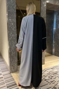 MOI092212 3 Multicolor Barbie Crepe Abaya