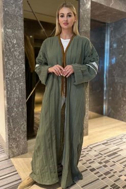 MOI092213 3 Green Abaya
