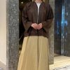 MOI092216 Multicolor Linen and Cotton Abaya