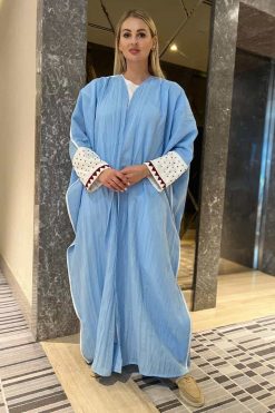 Sky Blue Abaya