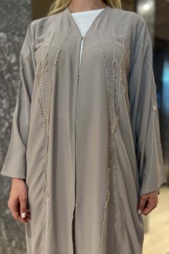 MOI092221 2 Grey Nida Abaya