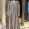 MOI092221 Grey Nida Abaya
