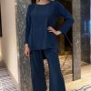 MOITW092232 Navy Top And Pants Set