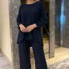 MOITW092239 Blue Top And Pants Set