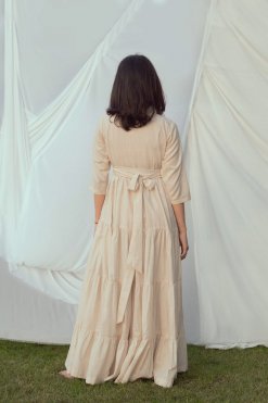 CU22114 3 Linen Dress With Coat