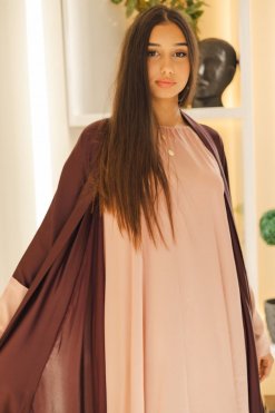 MIR22 101 6 Silk Abaya Set