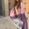 Silk Abaya -Double Shaded Abaya Set