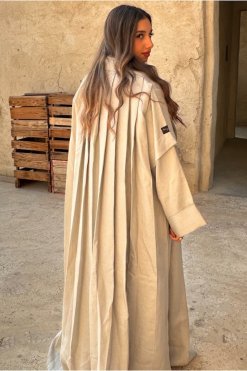 MIR22 110 4 Linen Abaya Set