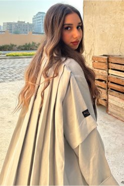 MIR22 110 6 Linen Abaya Set