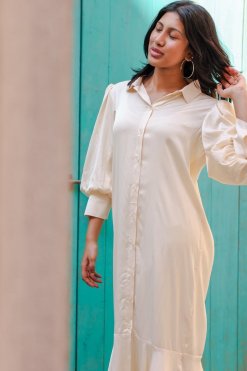 MIR22 113 4 Silk Shirt Dress
