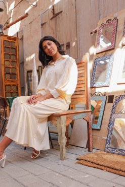 MIR22 113 7 Silk Shirt Dress
