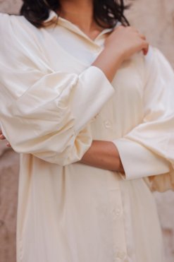 MIR22 113 8 Silk Shirt Dress