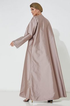عباية فيكتوريا ستان باللون الوردي 5 moi072210 2 Pink Victoria Satin Abaya
