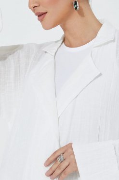 moi072216 3 White Cotton Abaya