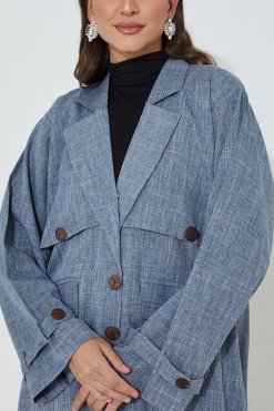 moi072219 3 Grey Melange Abaya