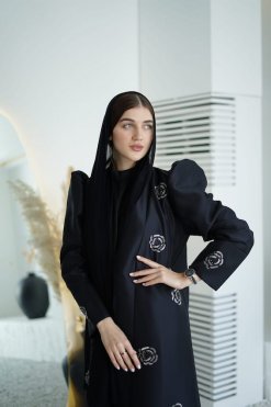 HAZ220006 9 SAHRA Embellished Abaya