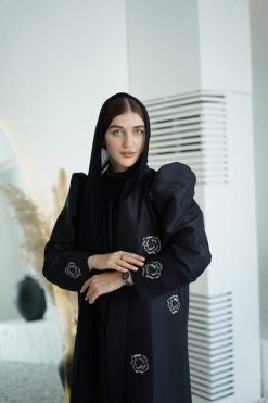 HAZ220006 8 SAHRA Embellished Abaya