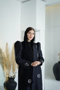 HAZ220006 4 SAHRA Embellished Abaya