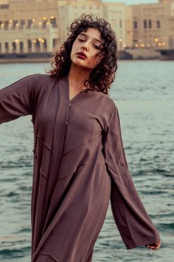 عباية بنفسجية 8 CU22133 3 Purple Abaya