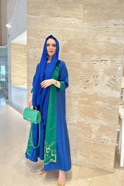 DF 23104 7 2-Pieces Taffeta Abaya