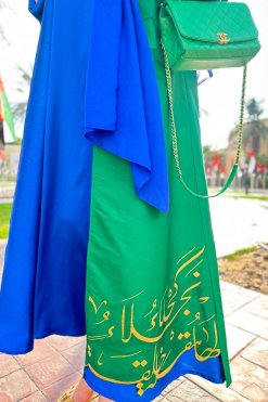 DF 23104 8 2-Pieces Taffeta Abaya