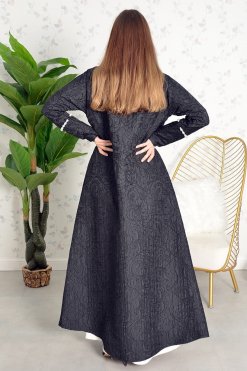 3809 6 Pearls embellishment abaya