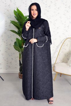 3799 4 Pearls embellishment abaya