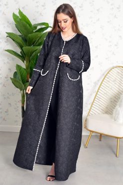 Pearls embellishment abaya