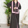 3790 1 Coat style abaya with inner
